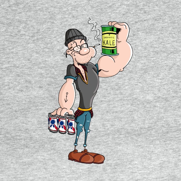 Hipster Popeye by mattlassen